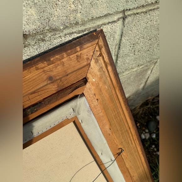 Roger Brown Oil Painting - Framed Autumn Landscape Art with Signature - Picture 6 of 10